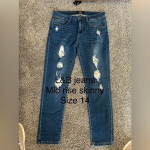 L&B jeans size 14
